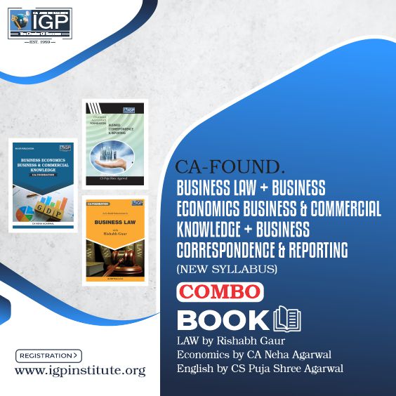 CA -Foundation- Business Law, Business Eco & Business Correspondence